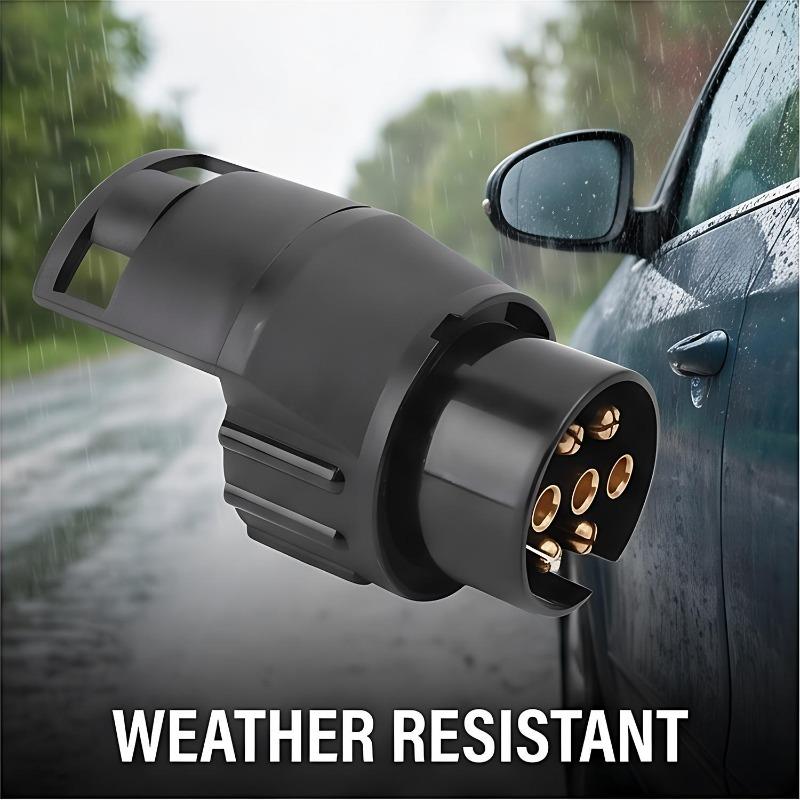 7 Pin To 13 Pin Trailer Caravan Towbar Towing Electric Socket Adapter Plug Converter 12V Electrical Connector Adapter Car Truck