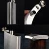 Elegant Portable 7oz Stainless Steel Flask With Embossed Design For Whiskey Lovers