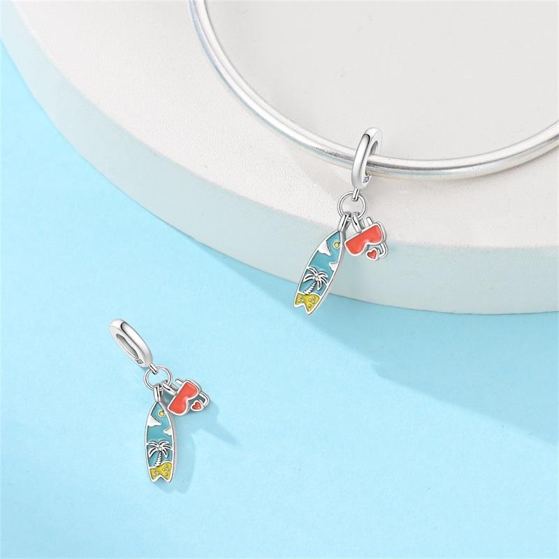 100% Copper Tortoise Starfish Coconut Luminous Ocean Surfing Charms Beads Fitoriginal Bracelets Diy Jewelry