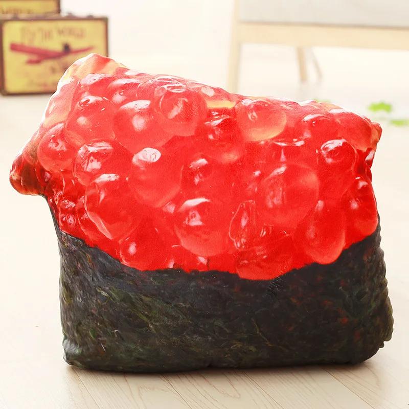 20cm Kawaii Simulation Food Sushi Plush Toys Stuffed Doll Pillow Cushion Cute Home Decor for Kids Children Girls Adults Fun Gift