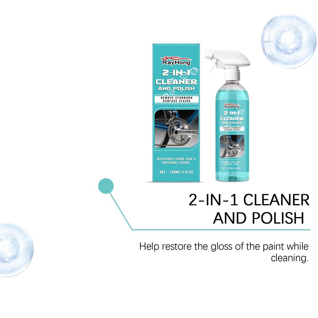 Rayhong Car Cleaning & Care Spray Washes away dirt without leaving streaks Universal care for paintwork and wheels 120ml
