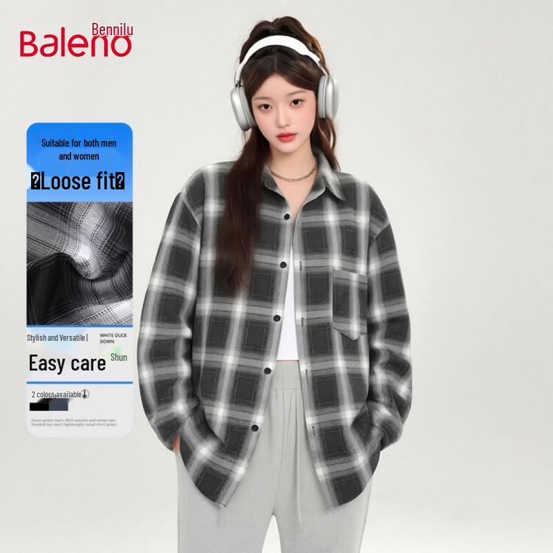 

Baleno Women s Casual Plaid Long Sleeve Shirt 2XL