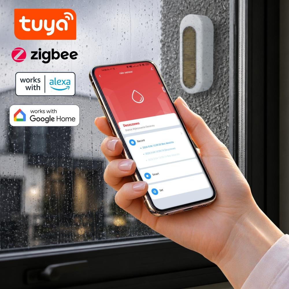 Czujnik Deszczu Tuya Zigbee Ip65 Detektor Opadu