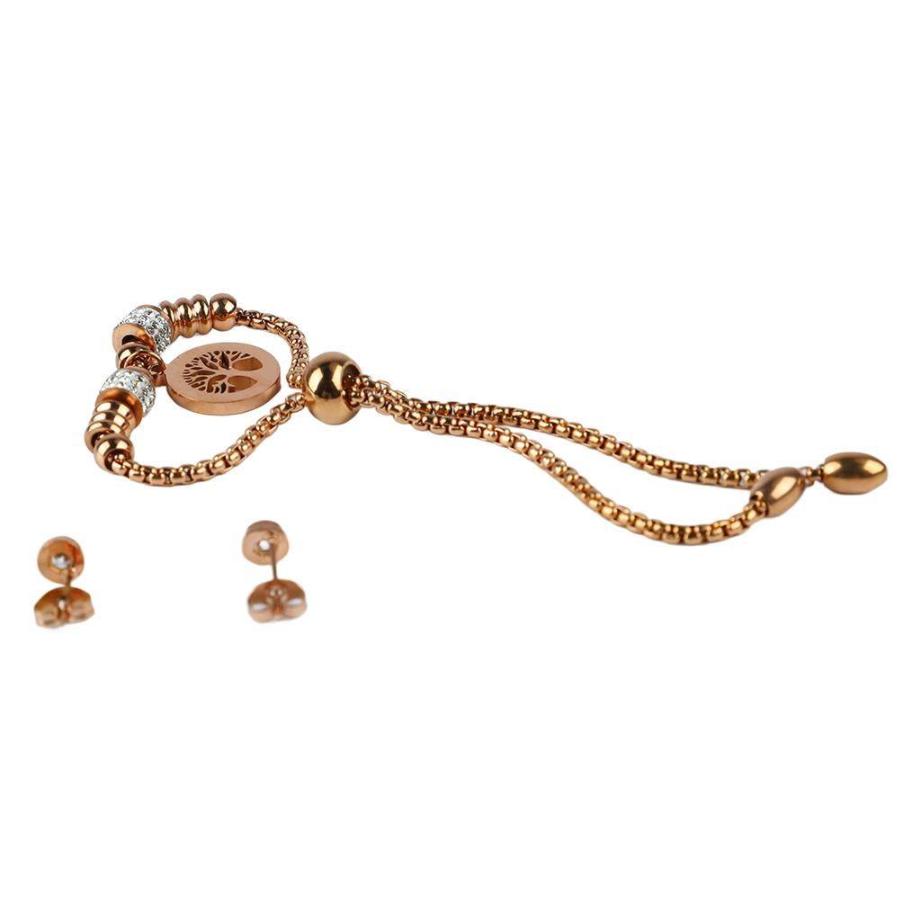 Life Tree Bracelet Rose Golden Women Delicate Jewelry Family Tree Bracelet for Men Women