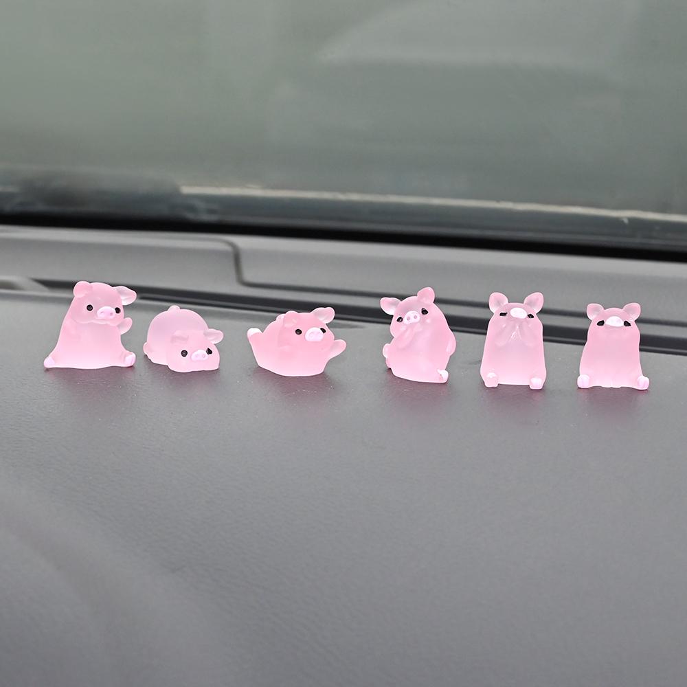 2ks Car Ornament Mini Pig
