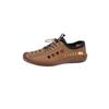 Sandals men's summer new beef tendon sole online casual hollow breathable leather shoes non-slip soft sole one generation