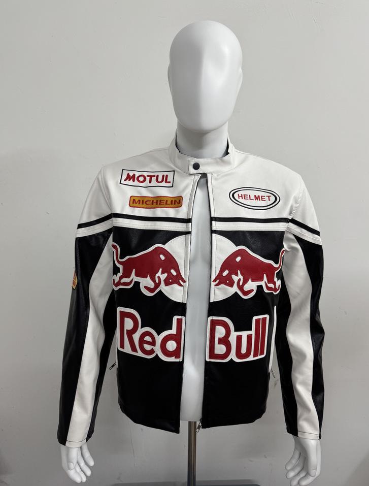 Red Bull F1 Rennlederjacke - Harley Motorradkombi