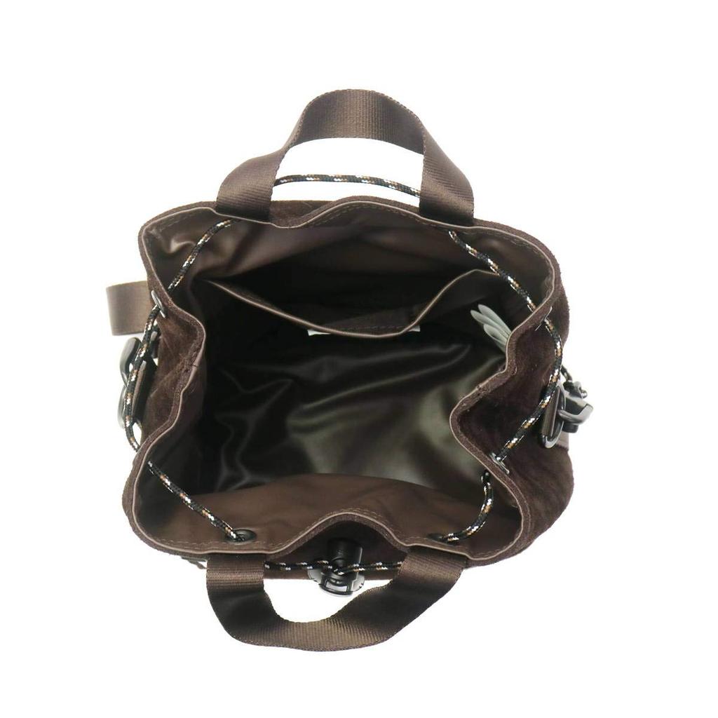 [AS2OV] AS2OV GEANTĂ CU ȘIR DE STRÂNGERE DIN PIELE SUEDE REZISTENTĂ LA APĂ Geantă de umăr 091754 Ciocolată23