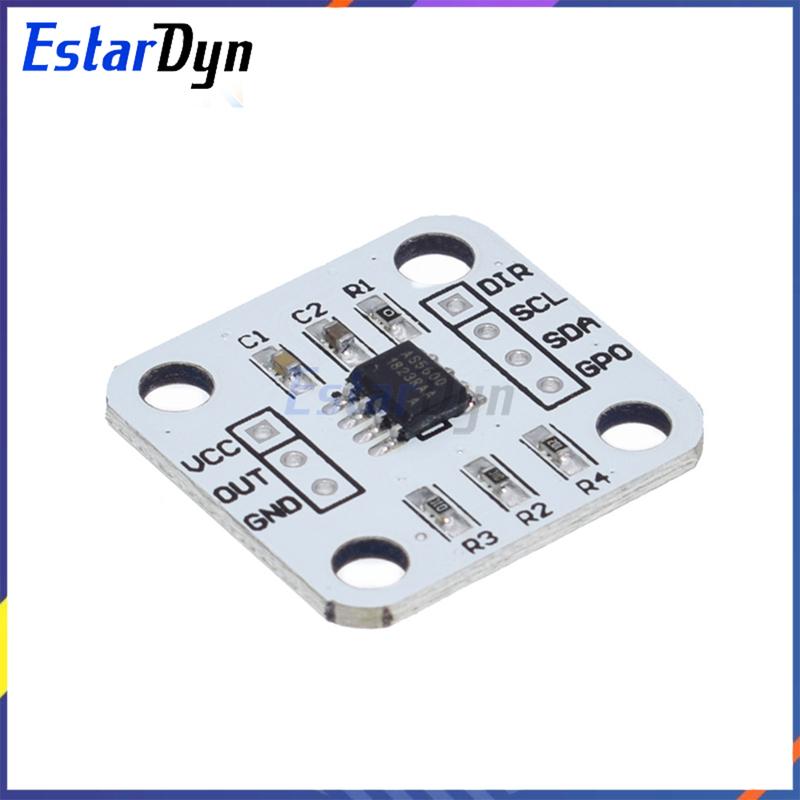 2 Stück AS5600 Magnetischer Encoder Induktionswinkelmessung Sensor Modul 12bit Hohe Präzision