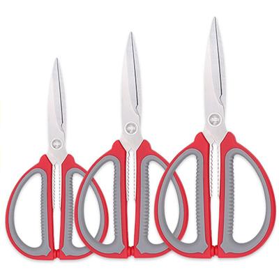 Household Stainless Steel Blade Sharp Shear PP+TPR Handle Vegetables Chicken Bone Clipper Kitchen Scissors Accessories