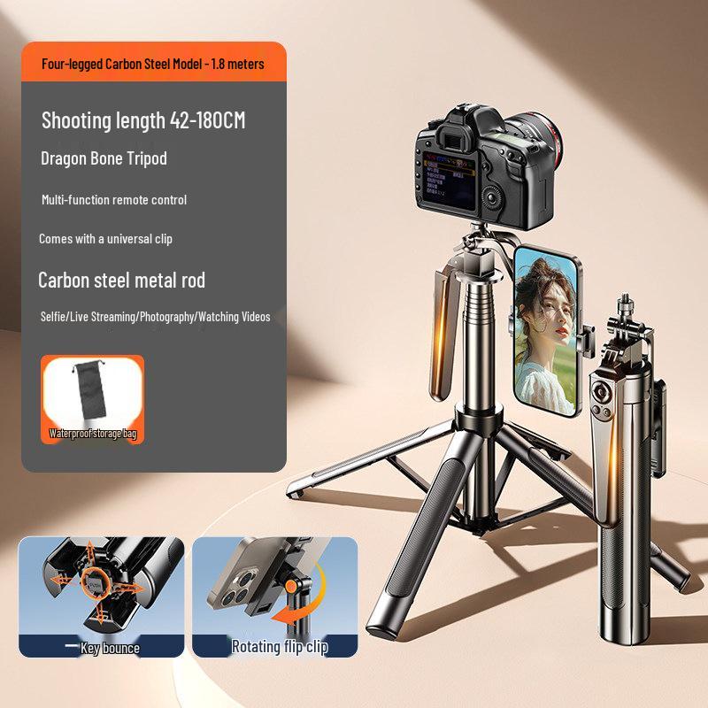2026 Dual-Machine Selfie Stick & Tripod for Concerts and Travel