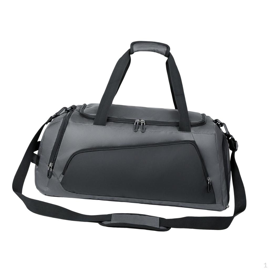 Dry and Wet Separation Bags Fitness Bag Waterproof Carry Workout Tote Zipper Closure Gym