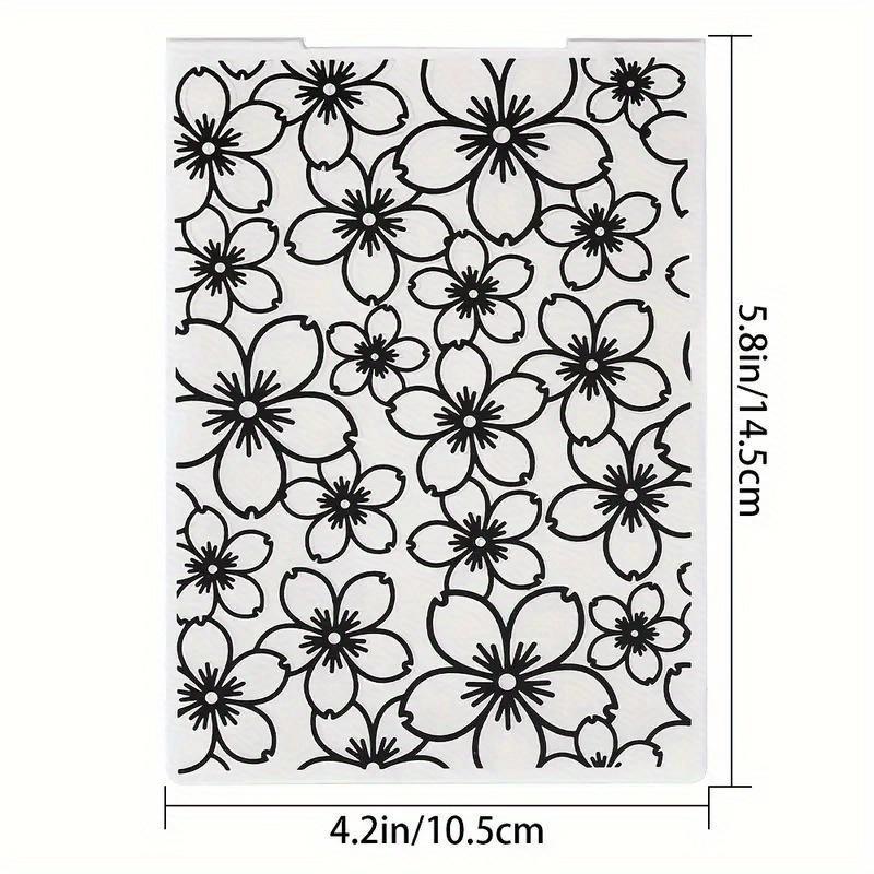 1Pc Embossing Folder Flowers Pattern Plastic Embossing Folder Machine Template for Card Making Scrapbook Paper Album Craft DIY