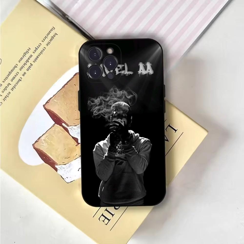 Rapper A- Anuel AA Real Phone Case For iPhone 16,15,14,13,12,11,Pro,X,XS,Max,XR,Plus,Mini Soft Black Cover