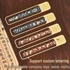 Exquisite Metal Brass Bookmark with Chinese Calligraphy - Inspirational Gift Box for New Year