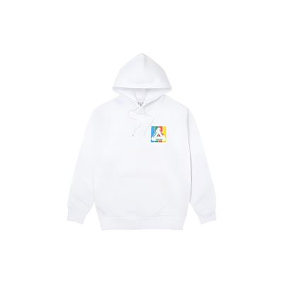 Palace Τριπλή Κεντητή Κουκούλα Λευκά Unisex Μπλούζες P22HD107