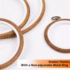 A60z12pcs Embroidery Hoops 3.93 Inch Round Embroidery Frame With Metal Ring Imitated Wood Embroidery Circle Embroidery Hoopmay