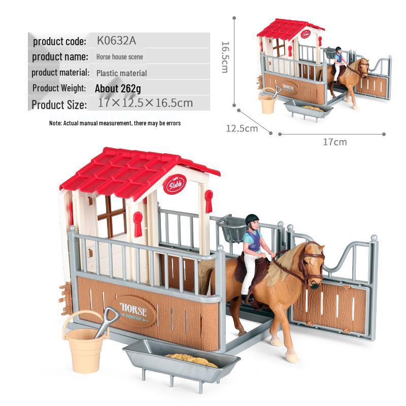 Children's Prancing Horse and Jockey Toy Set