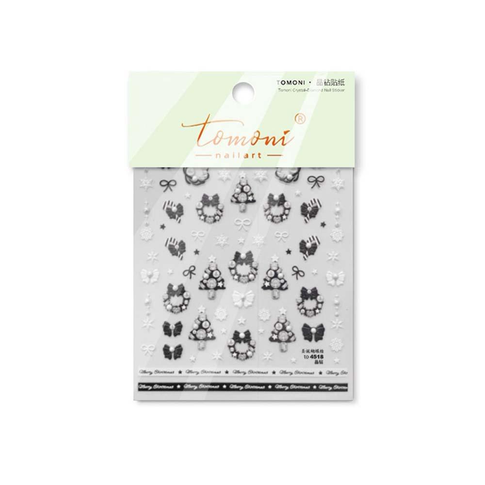 

New Year Christmas Nail Decals Nail Accessories Xmas Nail Decorations Party StyleE