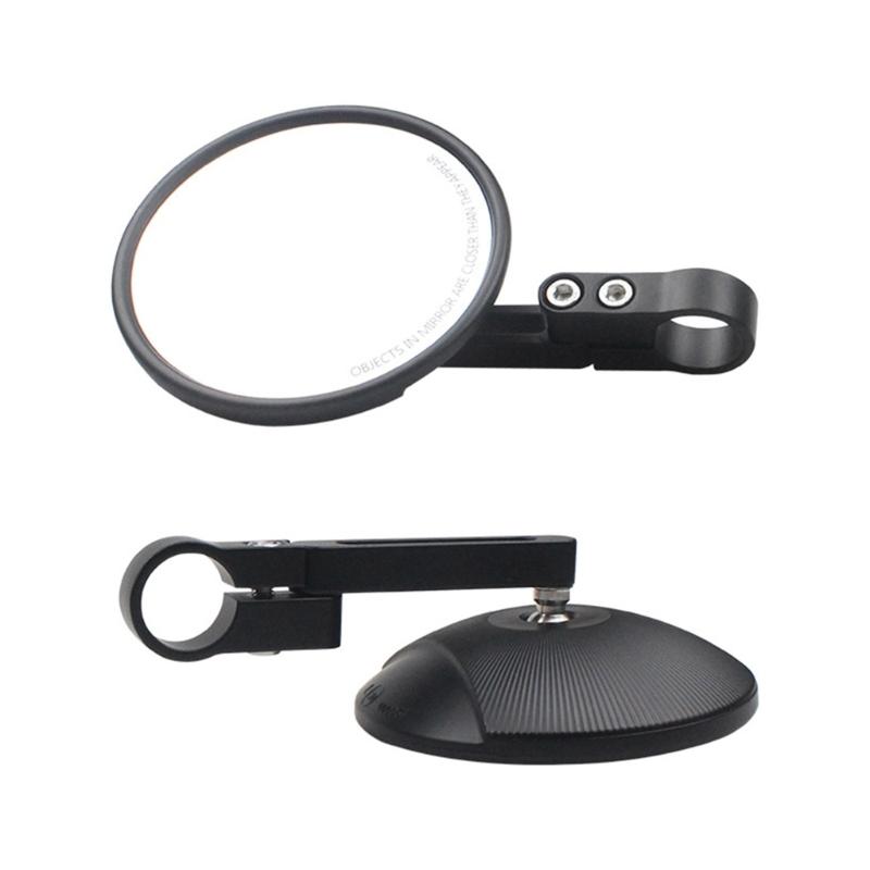 Panoramic Visibility Bike Rearview Mirror Shockproof ABS Build 360 Adjustable Angle Easy Installation for Motorcycles