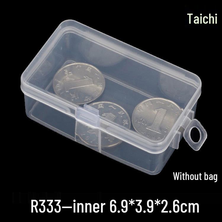 Rectangular Transparent Plastic Storage Box for Accessories and Screws