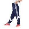 Adidas Jersey Regular Color Block Double Length Track Dark Kids' Must-Have Bottoms, Fit, Knit, 9/10 Pants, KWY24, Blue/White (JH1097)