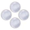 4pcs Automobile Round Reflector 1.65in Transparent Safety Reflector for Driveway Fence Gate Posts Trailers