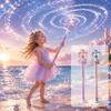 Funkelnder Feuerwerks-Wassersprinkler Spritzendes Feuerwerks-Brunnen Feen-Wasserspielzeug Outdoor Sommer Spaß