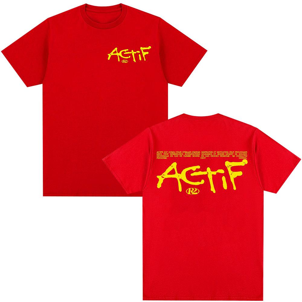 

Rapper R2 Actif Album 2026 T Shirts Unisex s Women Clothing Casual Cotton T-shirt Fashion Harajuku Short Sleeve T-shirts Streetwear S