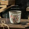 Vase Household Ceramic Retro Creative Succulent Flower Pot Desktop Decoration Nordic Style Art Living Room with Drainage Hole1Pc