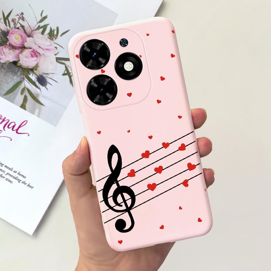 For Tecno Spark Go 2024 Case BG6 New Fashion Candy Painted Cover Soft TPU Phone Case For Tecno Spark Go 2024 Fundas 6.6'' Bumper