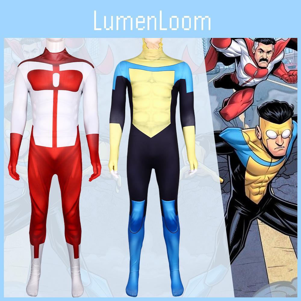 Unbesiegbarer Omniman Cosplay Kostüm Polyester Jumpsuit für Bühnenauftritte und Conventions