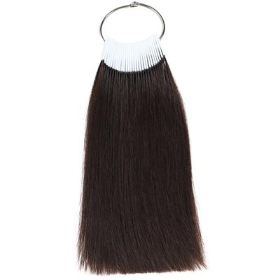 BUMMSEVEN, natürliches Echthaarbündel, Farbtonstufe 2 dunkel, 30 Längen, Friseurfarbe, Haarfärbemittel, Farbkarte, 100 % Test, braun, Stücke, ca.