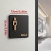 15*15CM Bathroom Indicator Sign Hanging Style Door Number Sign New Restroom Sign  Public Toilet