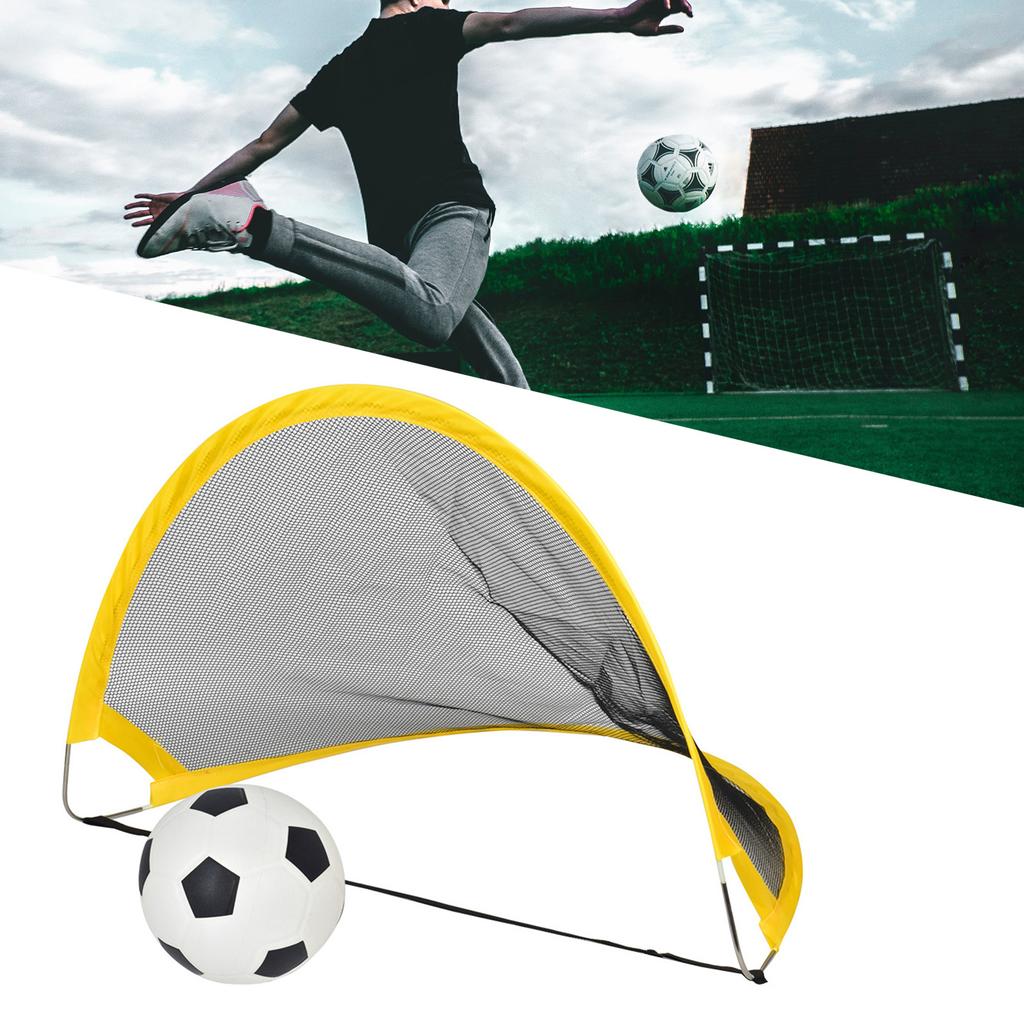 Portable Children Kids Soccer Goals Net Folding Youth Soccer Goal Training Equipment for Backyard Indoor Outdoor