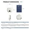 110V/220V Instant Water Heater Bathroom Kitchen Wall Mounted Electric Water Heater Tankless Water Heater