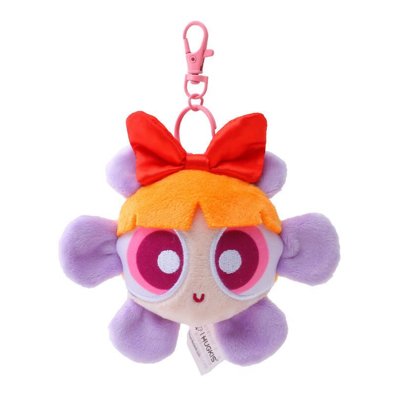 Adorable Blossom Powerpuff Girls Plush Keychain Cute Cartoon Flower Shaped Gift 12cm