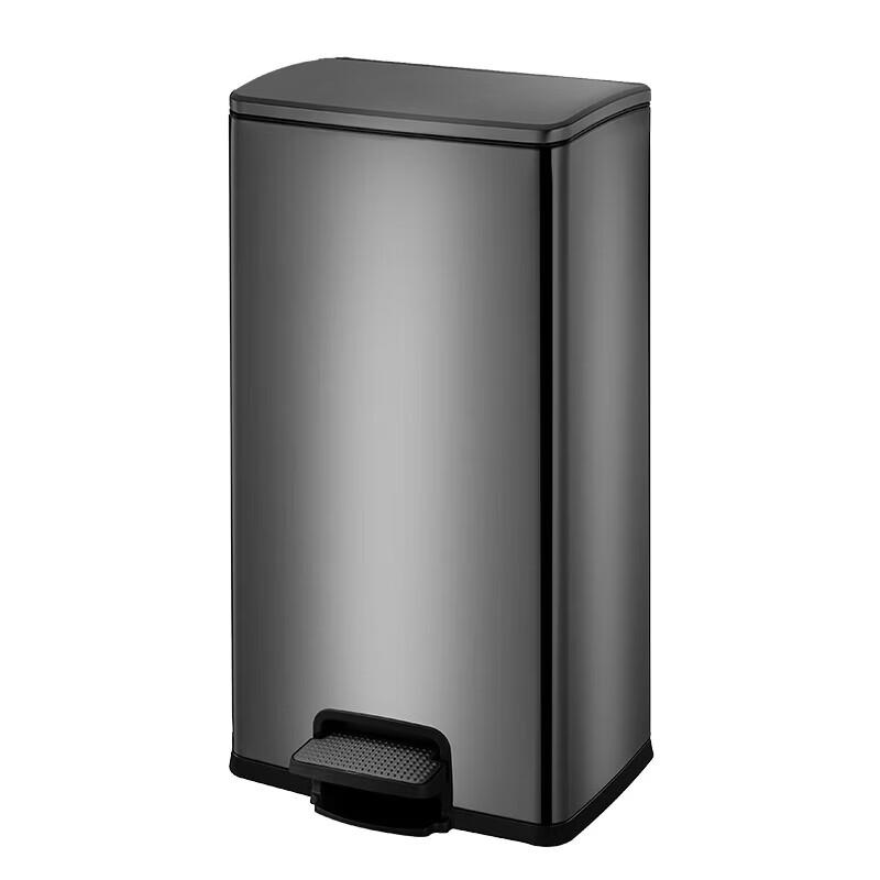 Shiyi 40L Stainless Steel Foot Pedal Trash Can