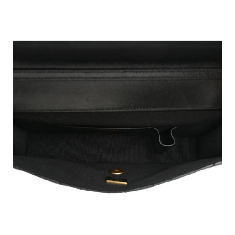 Chanel 23a Decorazione Logo a Maglie di Catena in Pelle a Rombo Materiale Pelle di Pecora Catena Dorata Vintage Borsa a Spalla Singola Borsa a Mano Femminile Nero