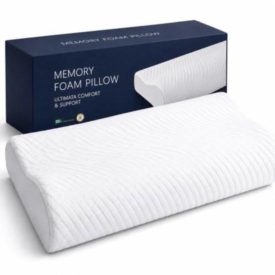 Pillow sleeping shoulder neck relaxation 60D high density 6334cm two-level height adjustment 9 12cm low rebound comfortable sleep suitable back side