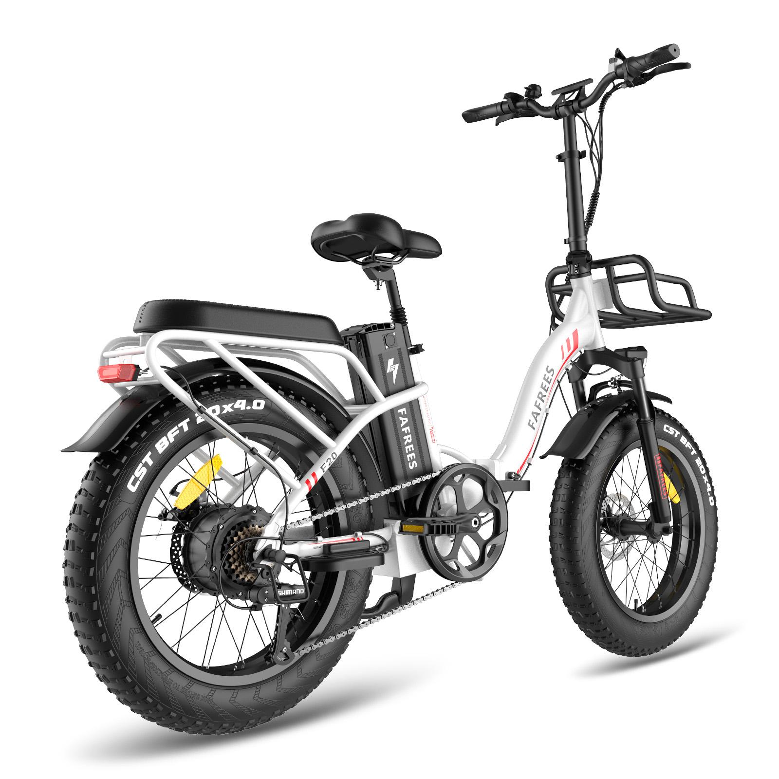 Fafrees F20 X-Max Elektrický Bicykel 20 Tlusté Pneumatiky 500W BezkartáčOvý Motor 48V 15Ah BatéRia Predné A Zadné KotúčOvé Brzdy Elektrický Horský Bicykel čIerna-image