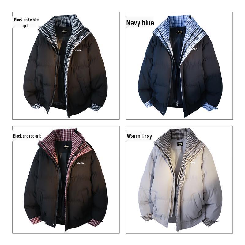 Jeep Men's Winter Warm Stand Collar Padded Jacket