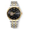 IW Watch Men Skeleton Automatic Mechanical Watches Silver Blue Japan Movement Sapphire Glass Relogios Masculino