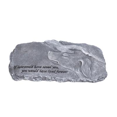 Pet Memorial Stone Garden Memorial Tombstone Resin Dog Cat Gravestone for Lawn Decoration