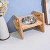 Elevated Cat Bowl Stand Comfortable Feeding Position Adjustable Height Anti-spill for Healthy Eating Habits