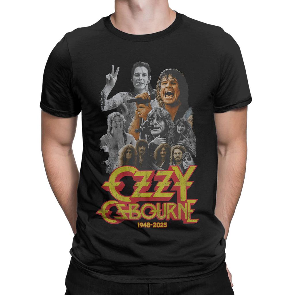 T Shirt Black Sabbath Ozzy Osbourne Pure Cotton T Shirts Back To The Beginning Tour Tee Shirt for Men Summer Short Sleeve Tees
