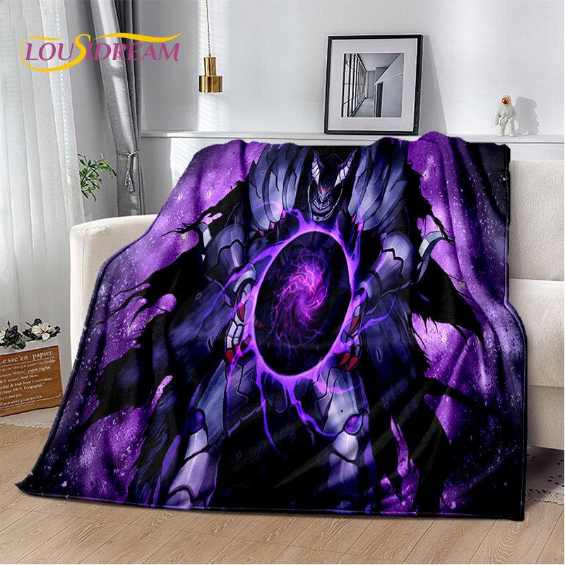 Yu-Gi-Oh MONSTER CARD Anime Cartoon weiche Plüschdecke, Flanelldecke, Überwurf, Decke für Wohnzimmer, Schlafzimmer, Bett, Sofa, Picknick, 3D