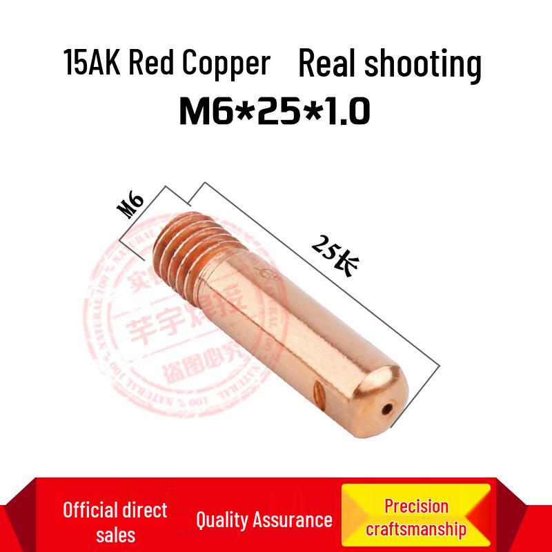 MIG Welder Contact Tip for Gas Shielded CO2 Gun - 0.8/1.0/1.2 Feed Wire