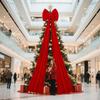 Giant Bow For Christmas Tree 6.6 Ft Seasonal Decor Huge Velvet Bows Christmas Tree Topper Decor For Home Wall Stairs Fireplace