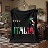 Italy Print Flannel Blanket Soft Warm Sofa Bed Throw Blanket For Home Office Bedroom